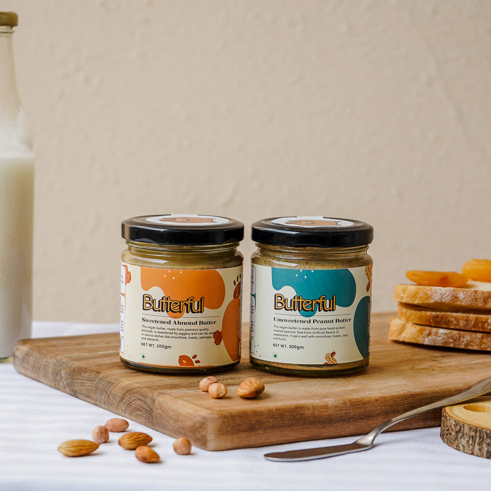 Unsweetened Peanut Butter & Sweetened Almond Butter Combo