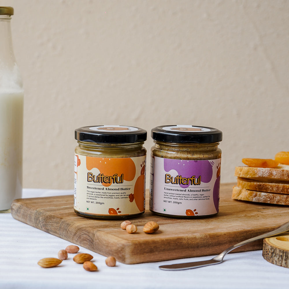 Unsweetened Almond Butter & Sweetened Almond Butter Combo