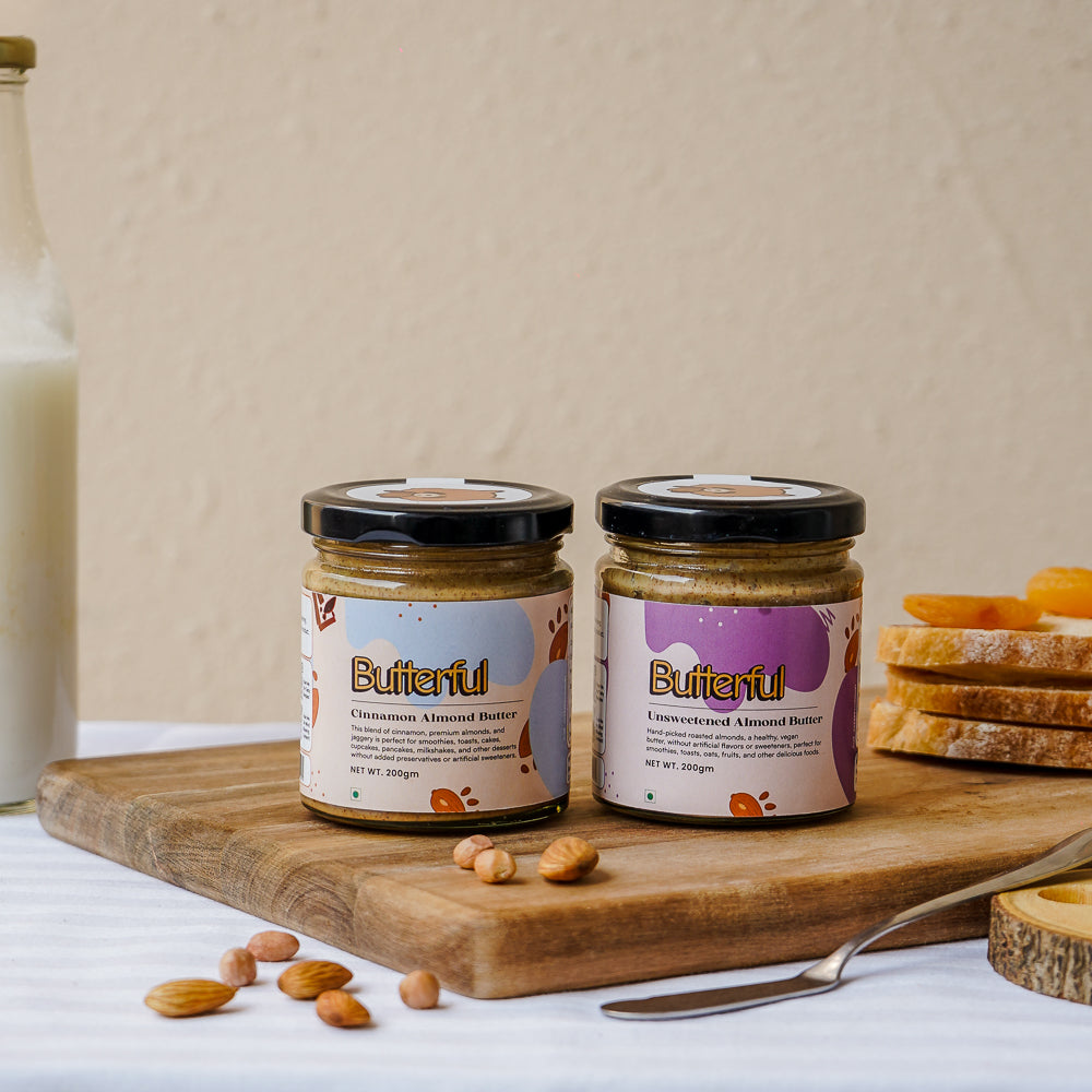 Unsweetened Almond Butter & Cinnamon Almond Butter Combo