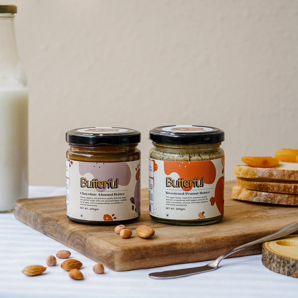 Sweetened Peanut Butter & Chocolate Almond Butter Combo