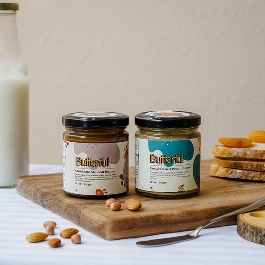 Unsweetened Peanut Butter & Chocolate Almond Butter Combo