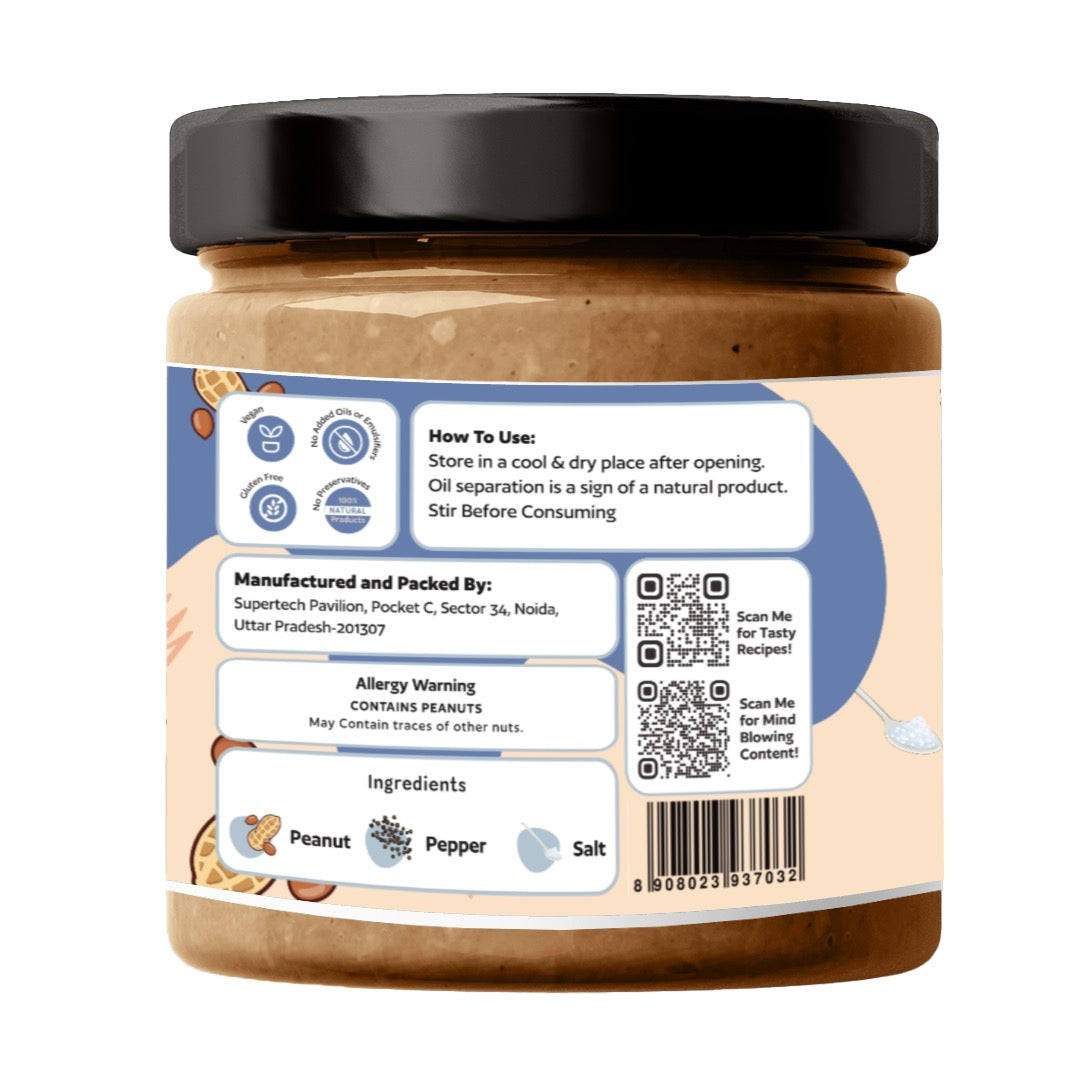 Salt and Pepper Peanut Butter & Unsweetened Almond Butter Combo